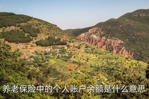養(yǎng)老保險(xiǎn)個(gè)人賬戶余額，養(yǎng)老保險(xiǎn)中的個(gè)人賬戶余額是什么意思