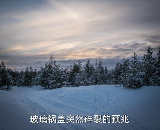 玻璃鍋蓋突然碎裂，玻璃鍋蓋突然碎裂的預(yù)兆
