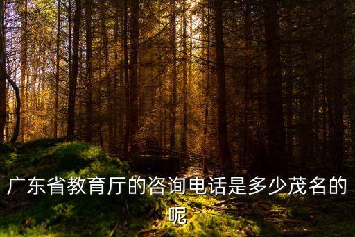 廣州教育局電話，廣州教育局電話系
