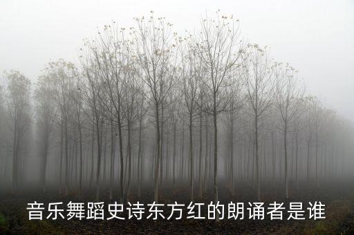 林中華，大型舞蹈是是東方紅的解說人是誰