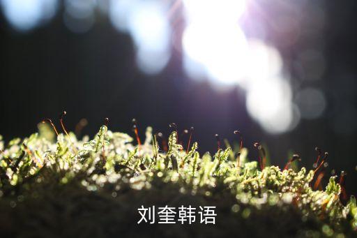 劉奎韓語