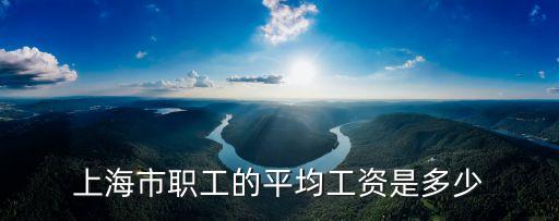 上海市社平工資，上海市職工的平均工資是多少