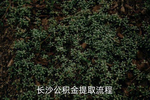 長沙公積金提取流程