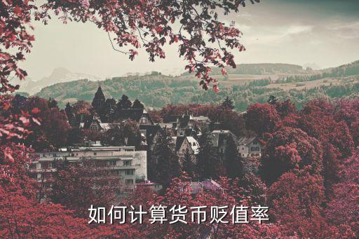 貶值率，什么叫貶值率