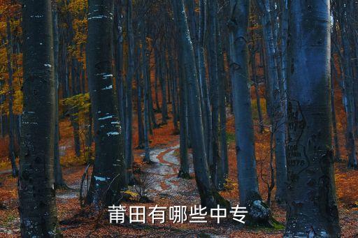 莆田有哪些中專