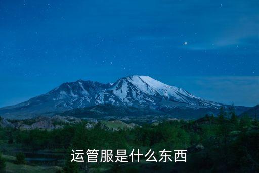 運(yùn)管制服，運(yùn)管服是什么東西