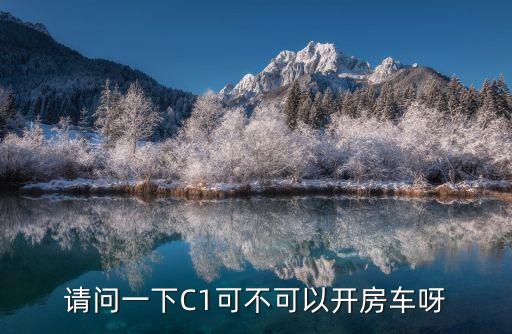 請問一下C1可不可以開房車呀
