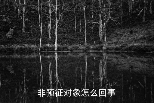 非預(yù)征對象，非預(yù)征對象怎么回事