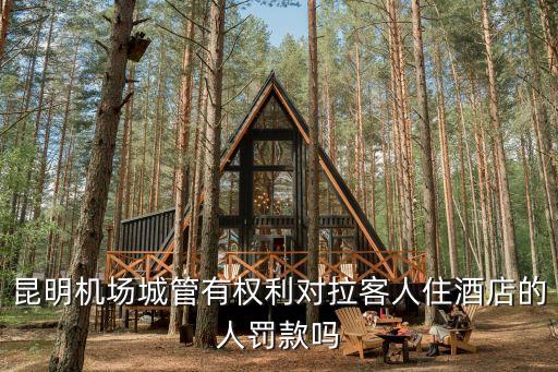 昆明機(jī)場城管有權(quán)利對拉客人住酒店的人罰款嗎