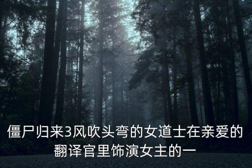 楊雪瑩，僵尸歸來3風(fēng)吹頭彎的女道士在親愛的翻譯官里飾演女主的一