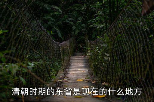 清朝時期的東省是現(xiàn)在的什么地方
