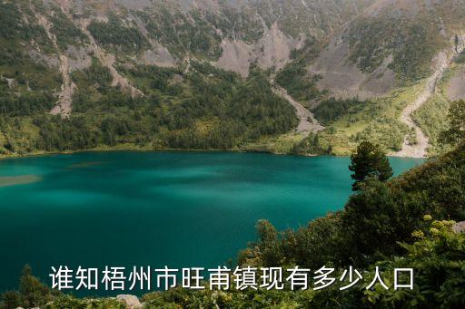 旺甫鎮(zhèn)，誰知梧州市旺甫鎮(zhèn)現(xiàn)有多少人口