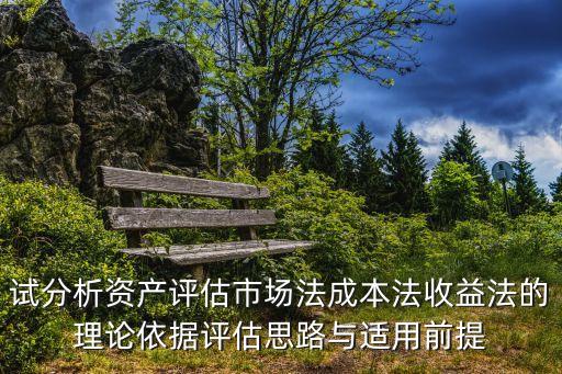 收益法評(píng)估，試分析資產(chǎn)評(píng)估市場法成本法收益法的理論依據(jù)評(píng)估思路與適用前提