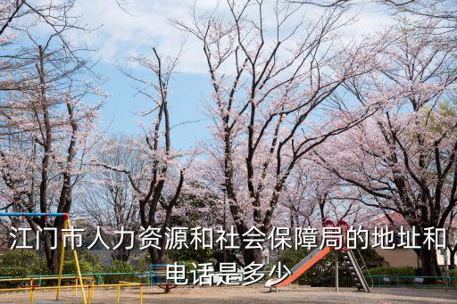江門市人力資源和社會(huì)保障局的地址和電話是多少