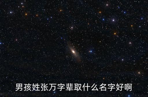 男孩姓張萬字輩取什么名字好啊
