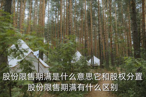 股份限售期滿是什么意思它和股權(quán)分置股份限售期滿有什么區(qū)別