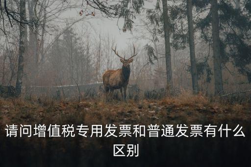 請問增值稅專用發(fā)票和普通發(fā)票有什么區(qū)別