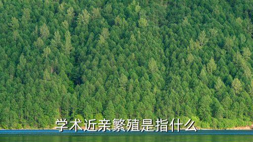 學(xué)術(shù)近親繁殖是指什么