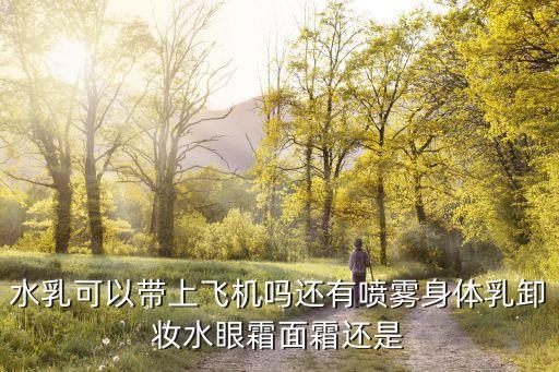 水乳可以帶上飛機(jī)嗎還有噴霧身體乳卸妝水眼霜面霜還是