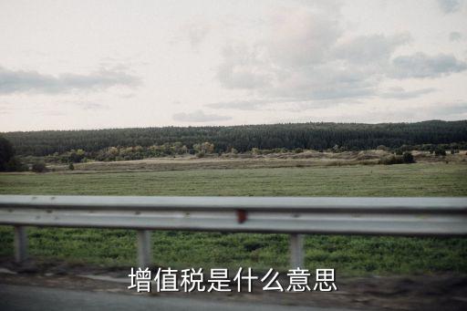 增值稅是什么意思