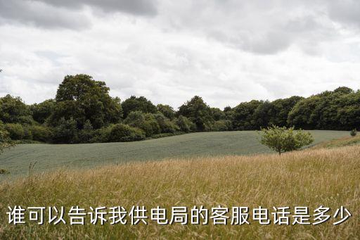 供電熱線，誰可以告訴我供電局的客服電話是多少