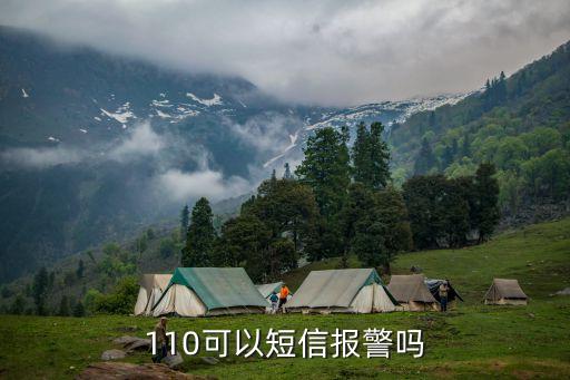 110可以短信報警嗎