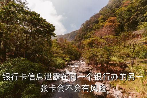 銀行卡信息，銀行卡信息泄露在同一個銀行辦的另一張卡會不會有風險