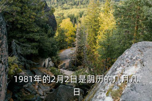 2月2號(hào)，1981年的2月2日是陰歷的幾月幾日