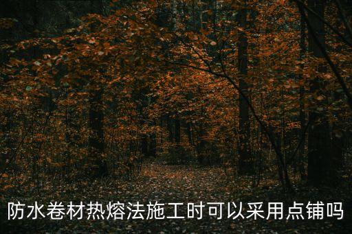 防水卷材熱熔法施工時(shí)可以采用點(diǎn)鋪嗎