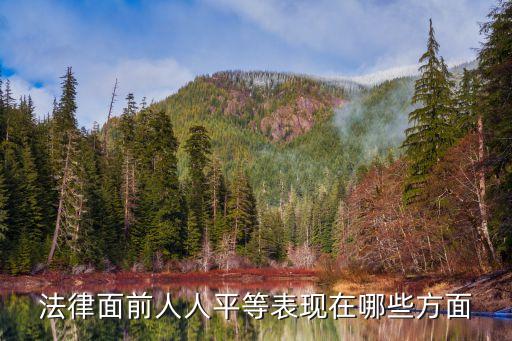 法律面前人人平等，法律面前人人平等表現(xiàn)在哪些方面