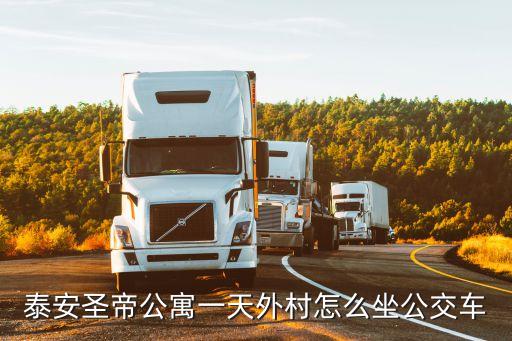 泰安圣帝公寓一天外村怎么坐公交車