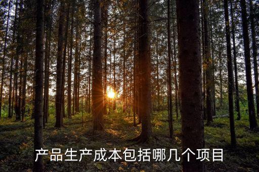 產(chǎn)品生產(chǎn)成本，產(chǎn)品生產(chǎn)成本包括哪幾個(gè)項(xiàng)目