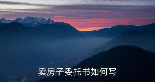 售房委托書，房產(chǎn)類委托書怎么寫
