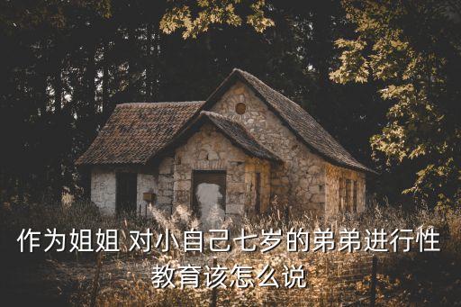 姐姐的性教育，作為姐姐 對小自己七歲的弟弟進(jìn)行性教育該怎么說