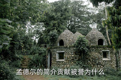 孟德爾的簡介貢獻被譽為什么