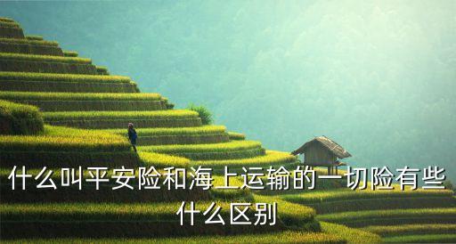 平安險，什么叫平安險和海上運輸?shù)囊磺须U有些什么區(qū)別