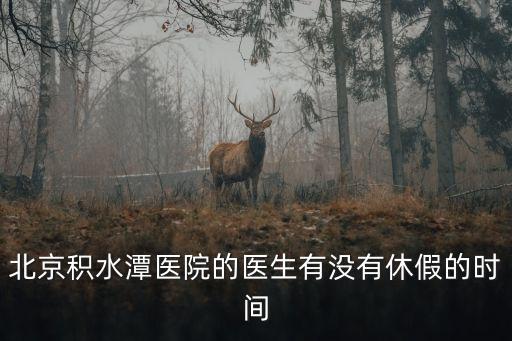 北京積水潭醫(yī)院的醫(yī)生有沒有休假的時間