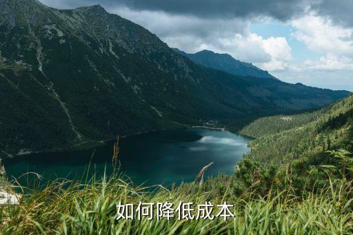 降低成本，降低成本有哪些措施