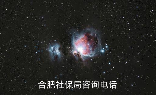合肥社保局咨詢電話