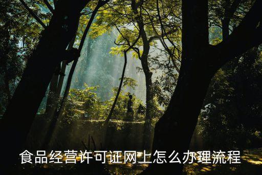 食品經(jīng)營(yíng)許可證網(wǎng)上怎么辦理流程