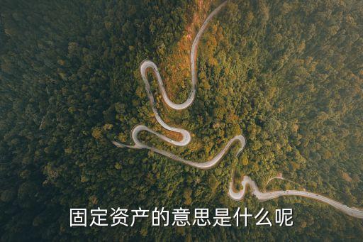 固定資產(chǎn)，固定資產(chǎn)的概念
