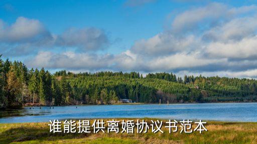 誰(shuí)能提供離婚協(xié)議書范本