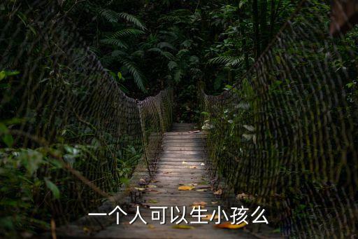 一個(gè)人可以生小孩么