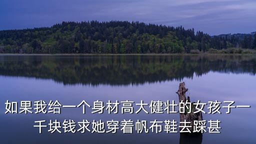 如果我給一個身材高大健壯的女孩子一千塊錢求她穿著帆布鞋去踩甚