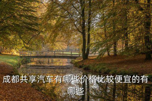 成都共享汽車有哪些價(jià)格比較便宜的有哪些