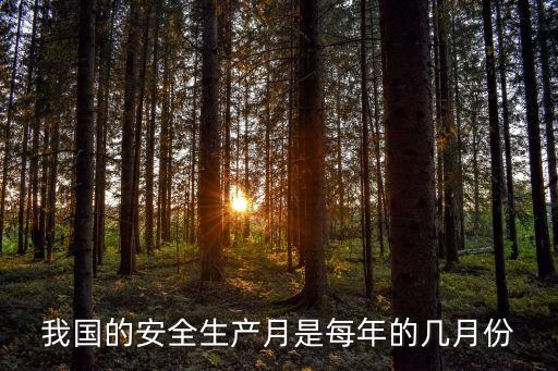 安全生產(chǎn)月，安全生產(chǎn)月活動都有哪些