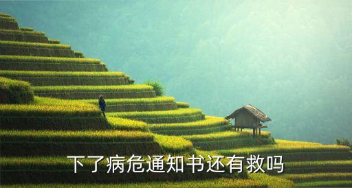 下了病危通知書還有救嗎