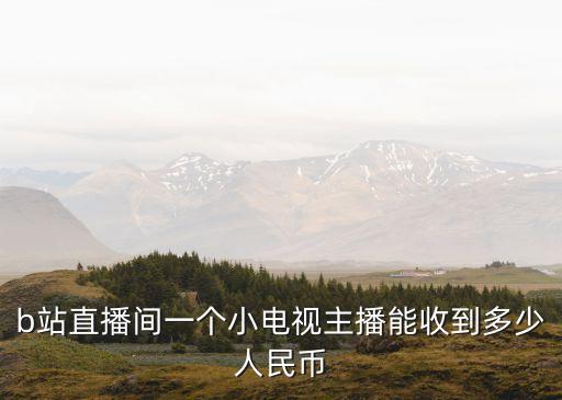 b站直播間一個小電視主播能收到多少人民幣