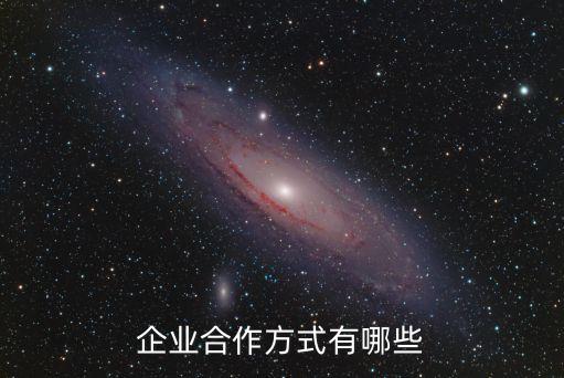 企業(yè)合作方式有哪些