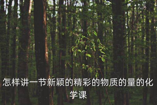 怎樣講一節(jié)新穎的精彩的物質(zhì)的量的化學(xué)課